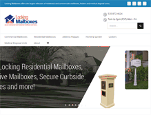 Tablet Screenshot of lockingmailboxes.us